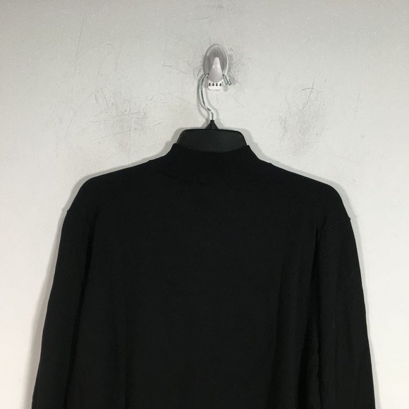Perry Ellis Long Sleeve Knit Pullover, Men's Size L - Black - Picture 9 of 10